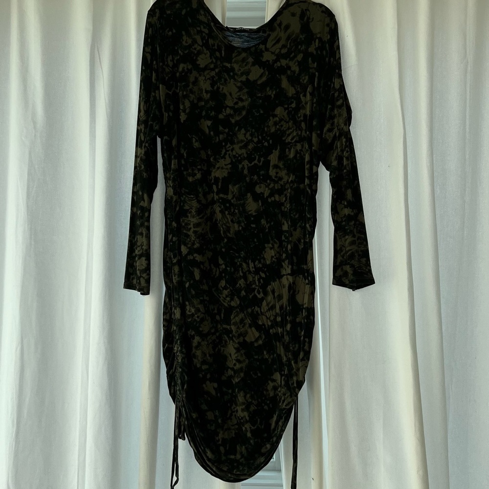 Green camo dress